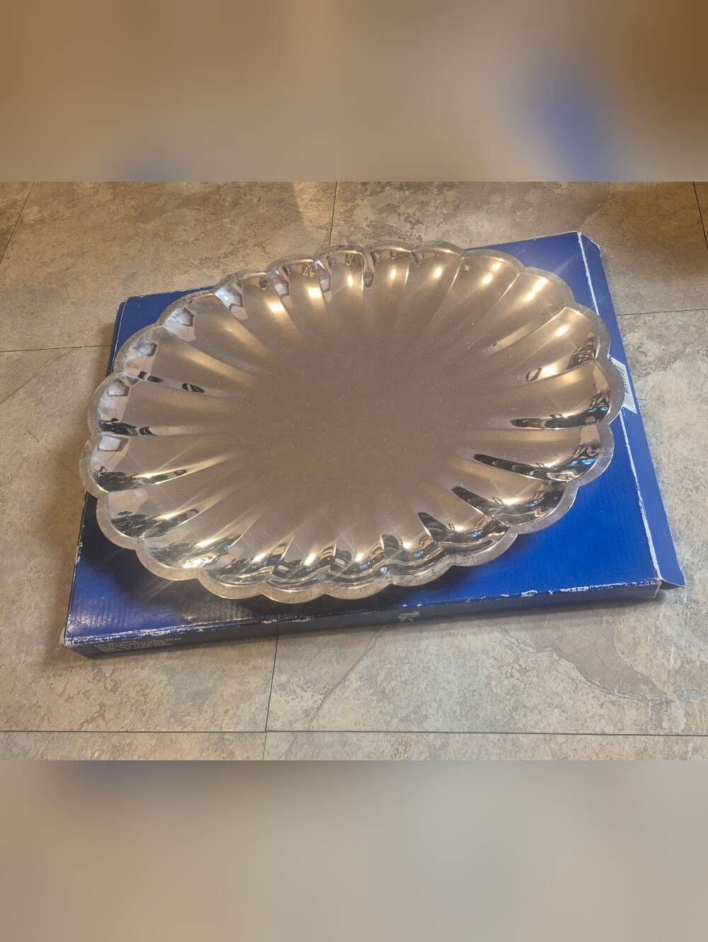 International Silver Company Scalloped Serving Tray